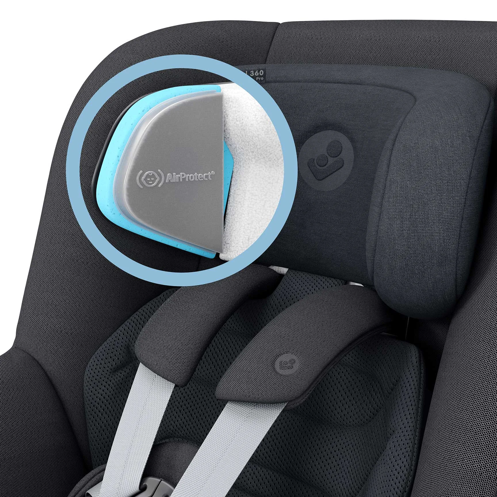 Maxi-Cosi Pearl 360 Pro & FamilyFix 360 Pro in Authentic Graphite