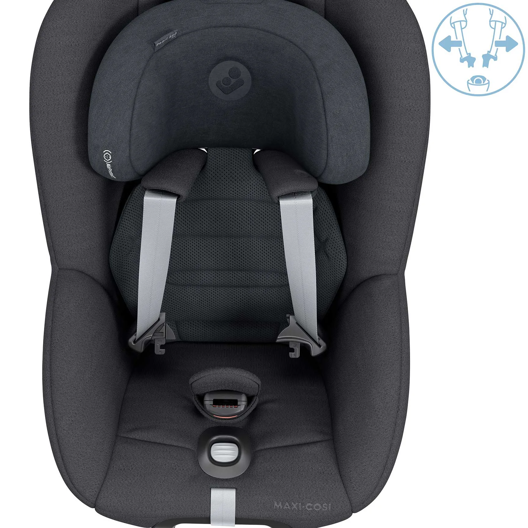 Maxi-Cosi Pearl 360 Pro & FamilyFix 360 Pro in Authentic Graphite