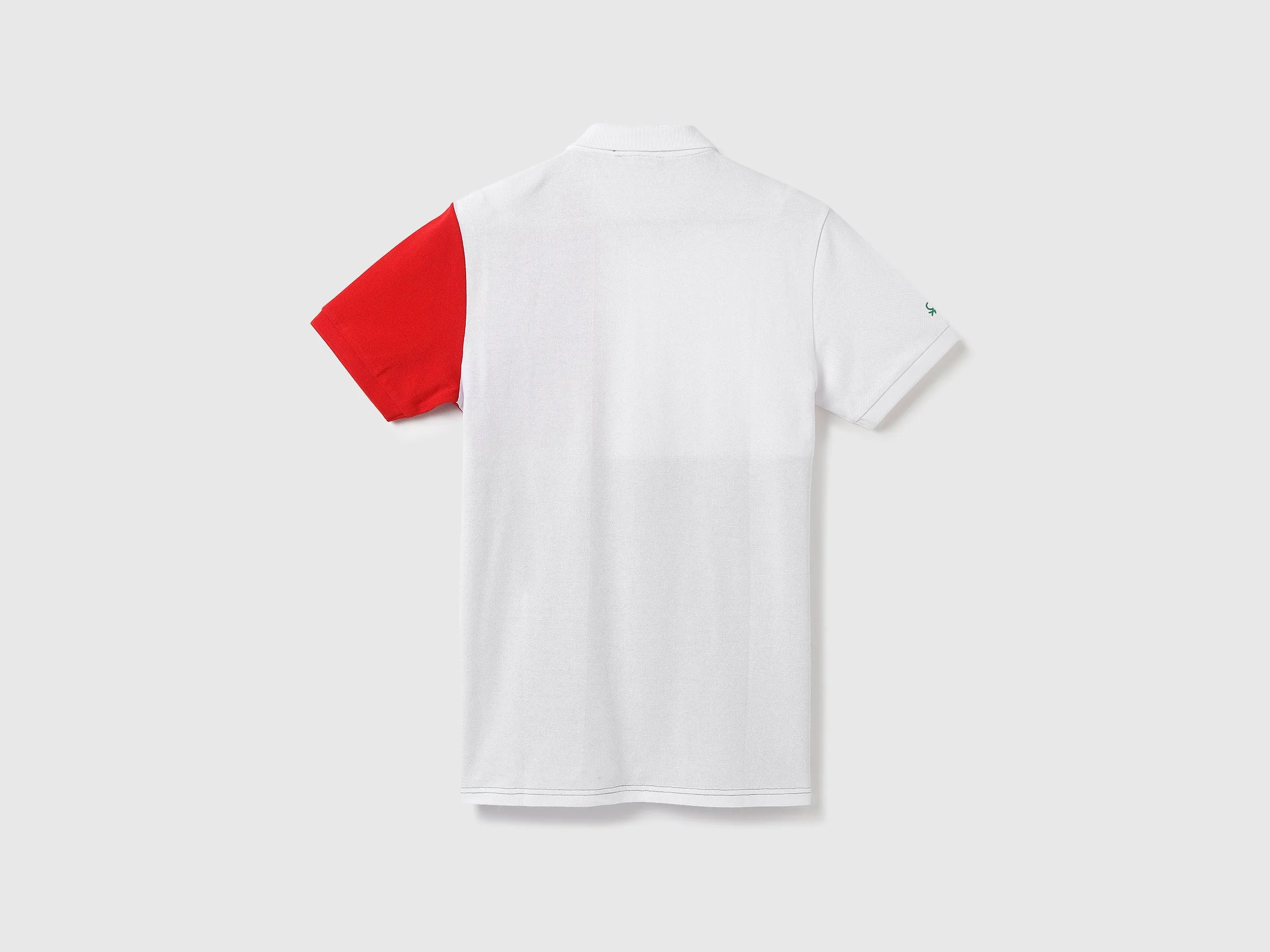 Men Color Blocked Polo Collar T-shirt