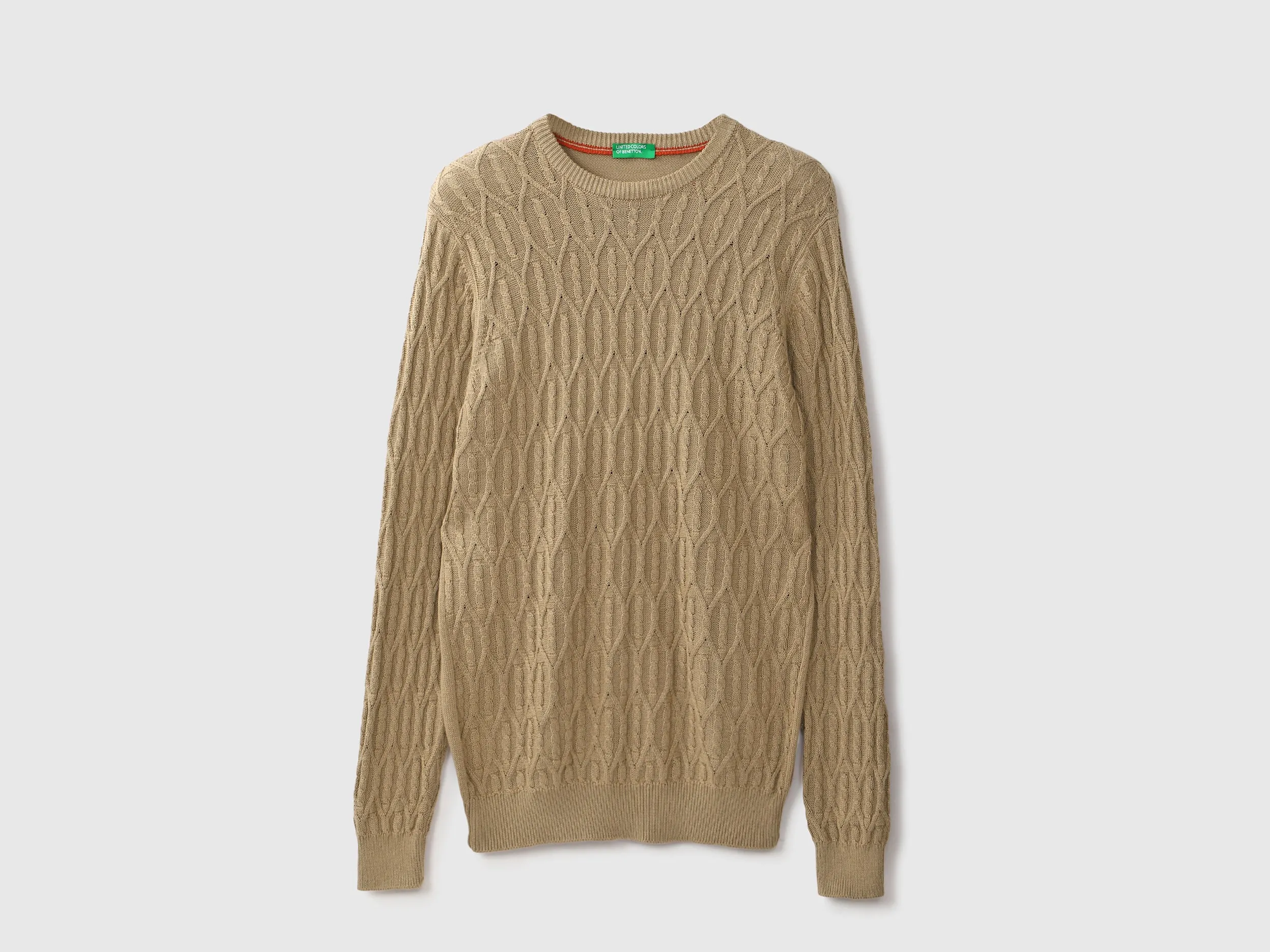 Mens Long Sleeve Textured Sweater