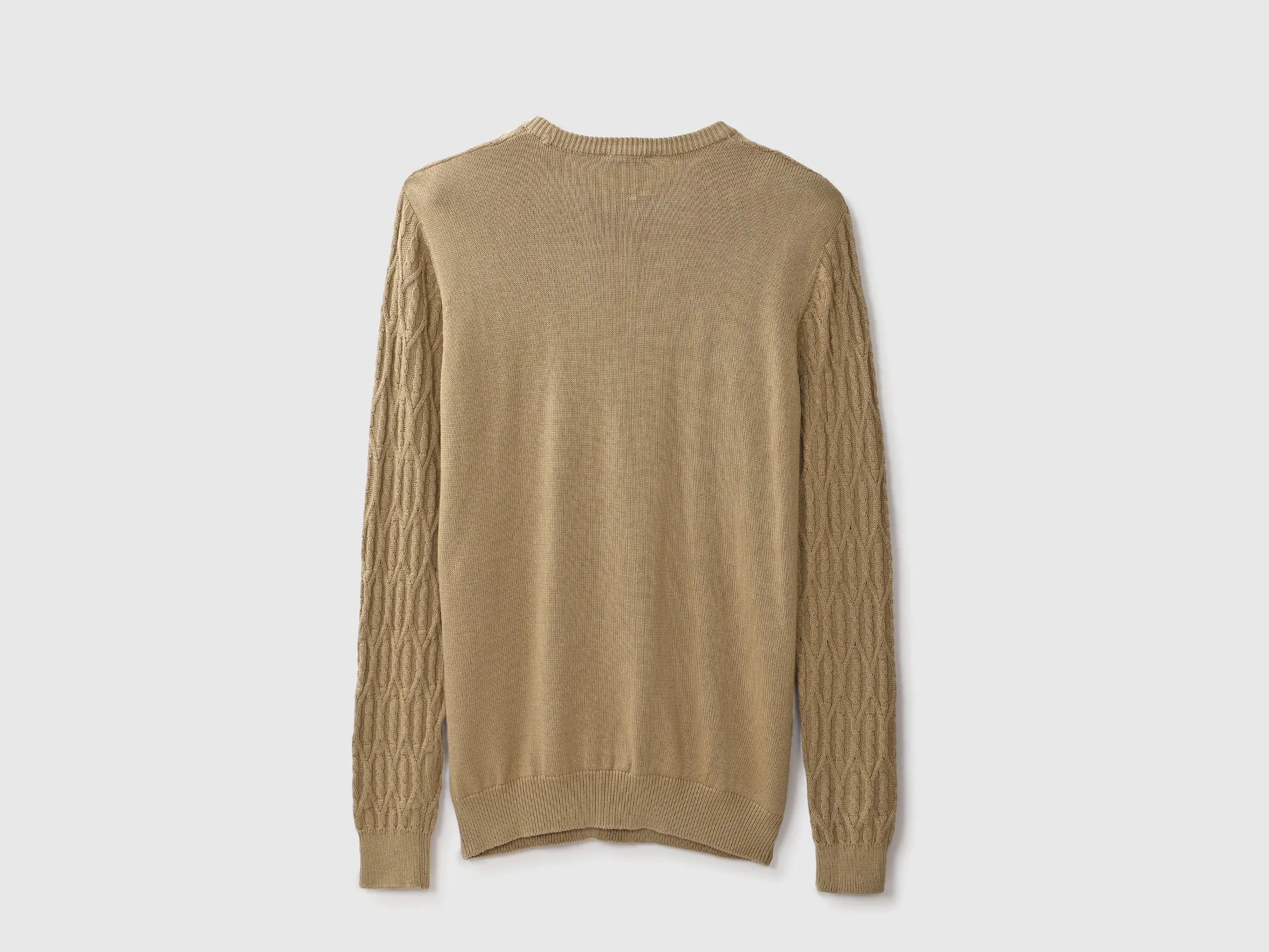 Mens Long Sleeve Textured Sweater