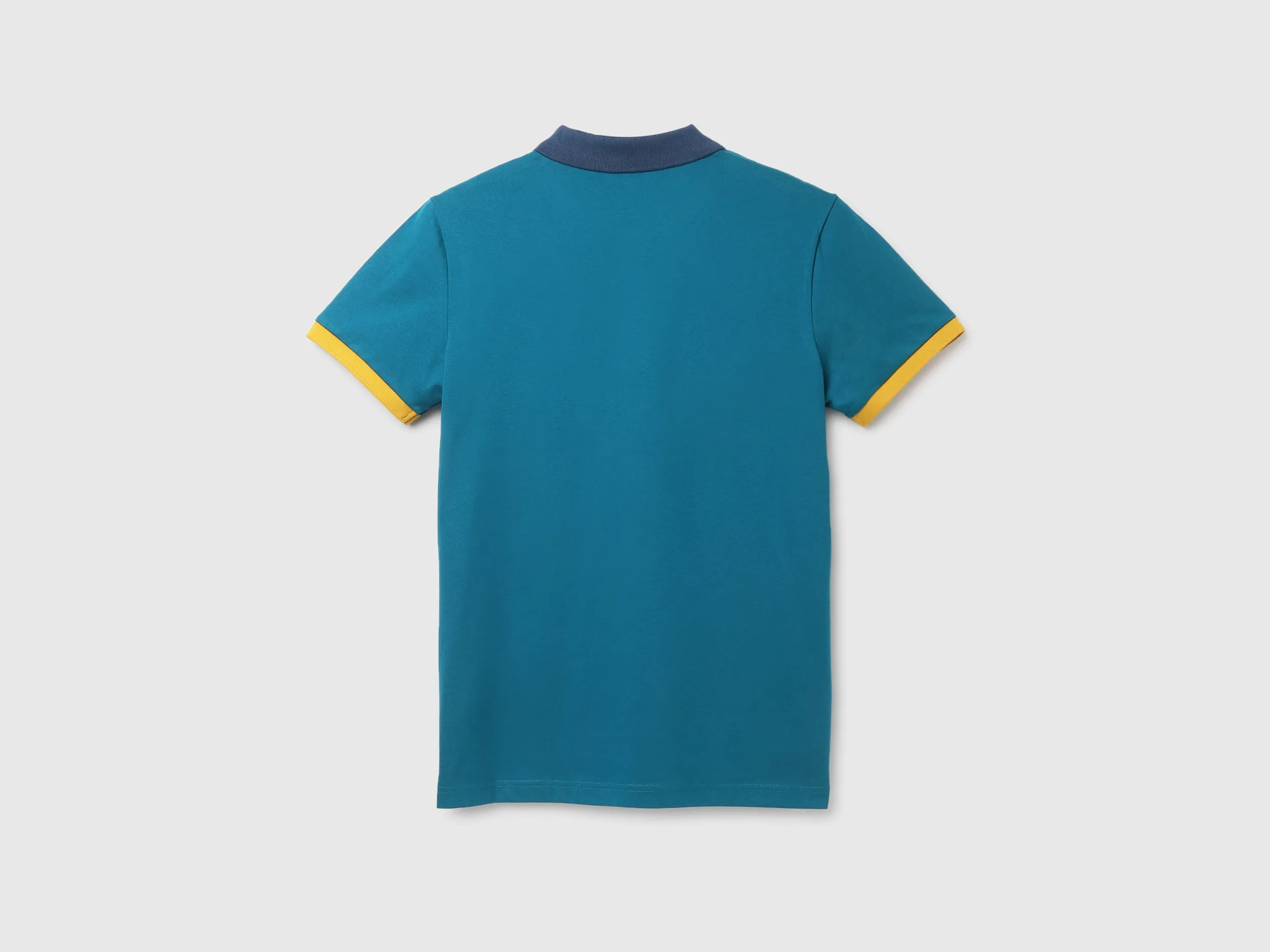 Men's Regular Fit Polo Neck Applique T-shirt