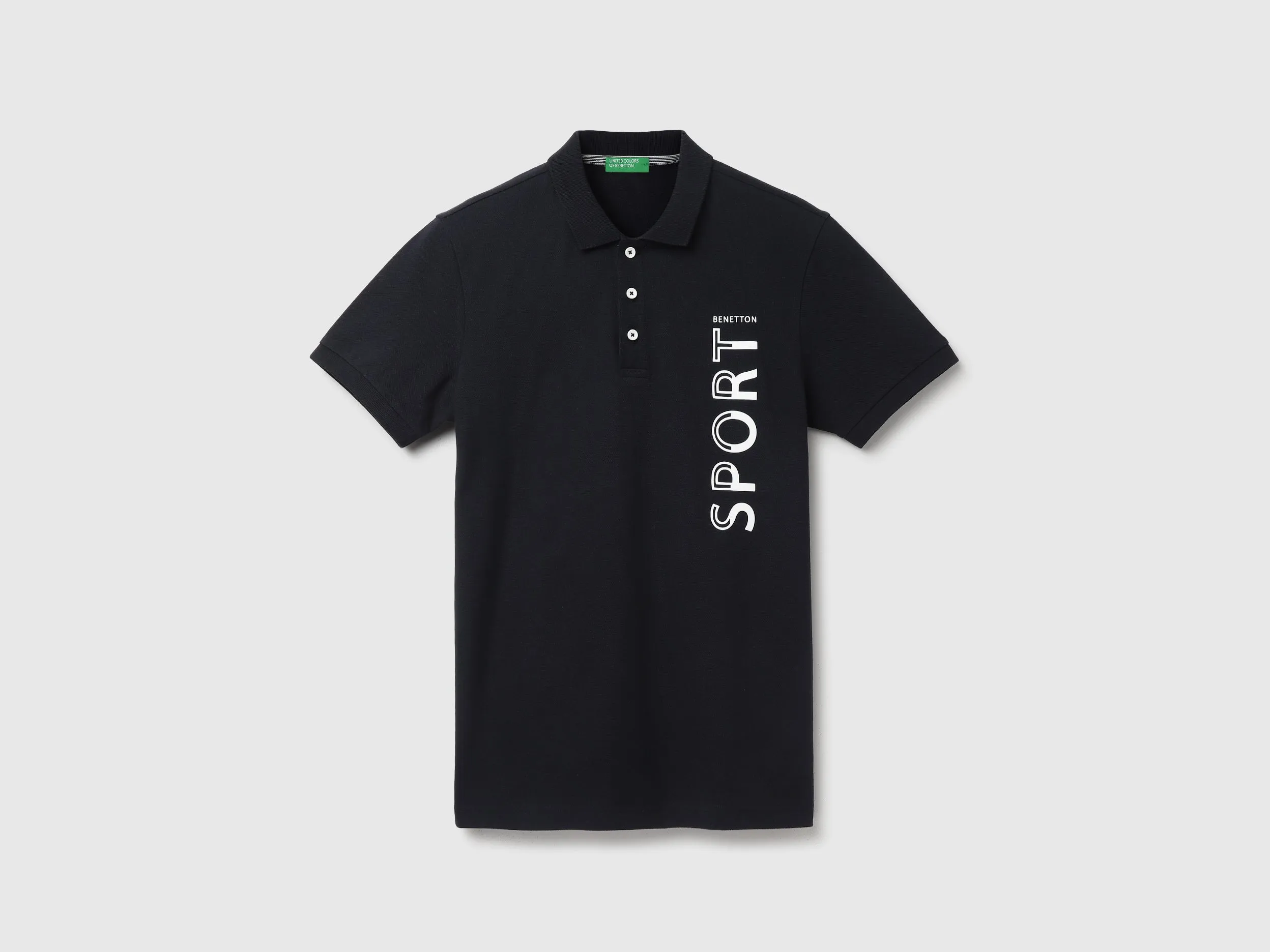 Men's Regular Fit Polo Neck Applique T-shirt