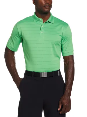 Mens Vent Short Sleeve Open Mesh Polo Shirt