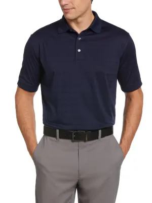 Mens Vent Short Sleeve Open Mesh Polo Shirt
