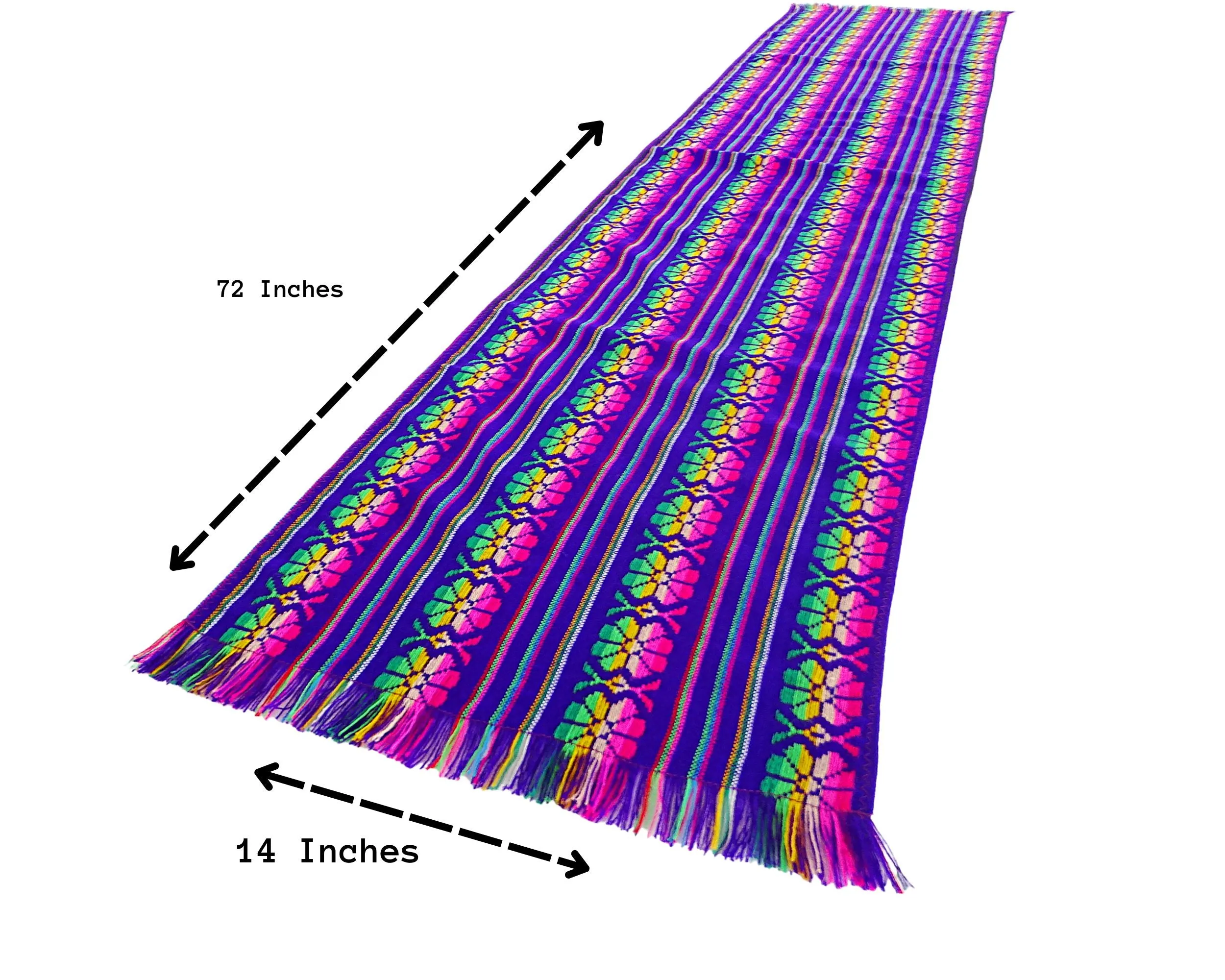 Mexican Table Runner in Purple