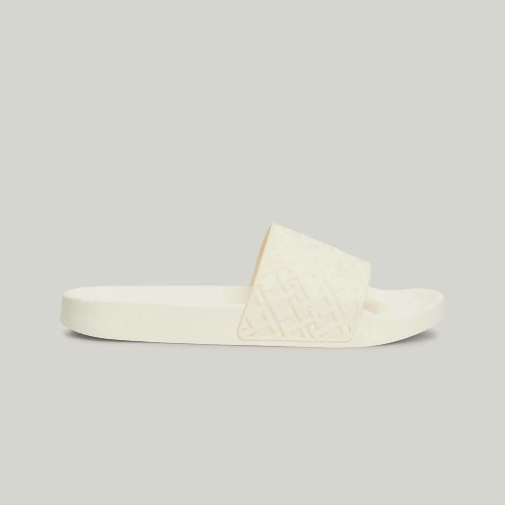 Monogram Pool Slide - Off White