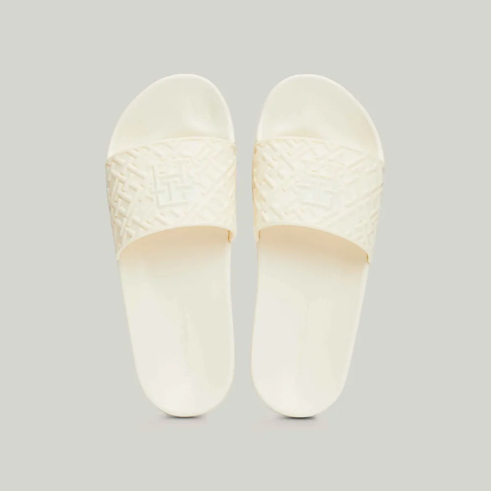 Monogram Pool Slide - Off White