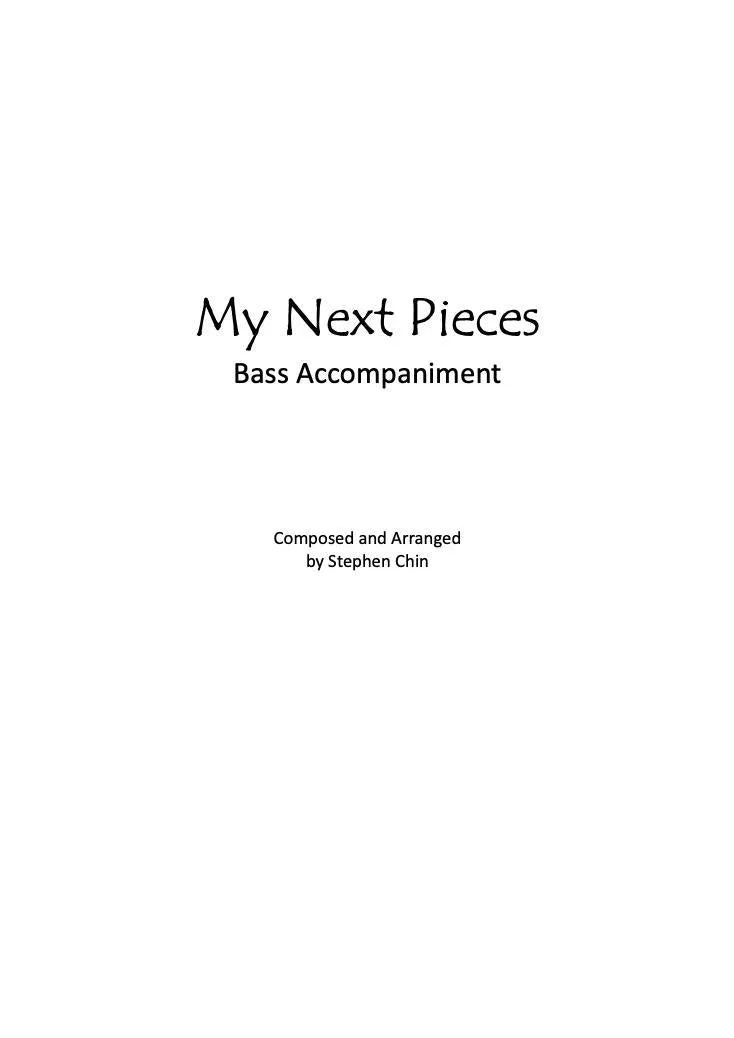 My Next Pieces String Accompaniment Score for Double Bass