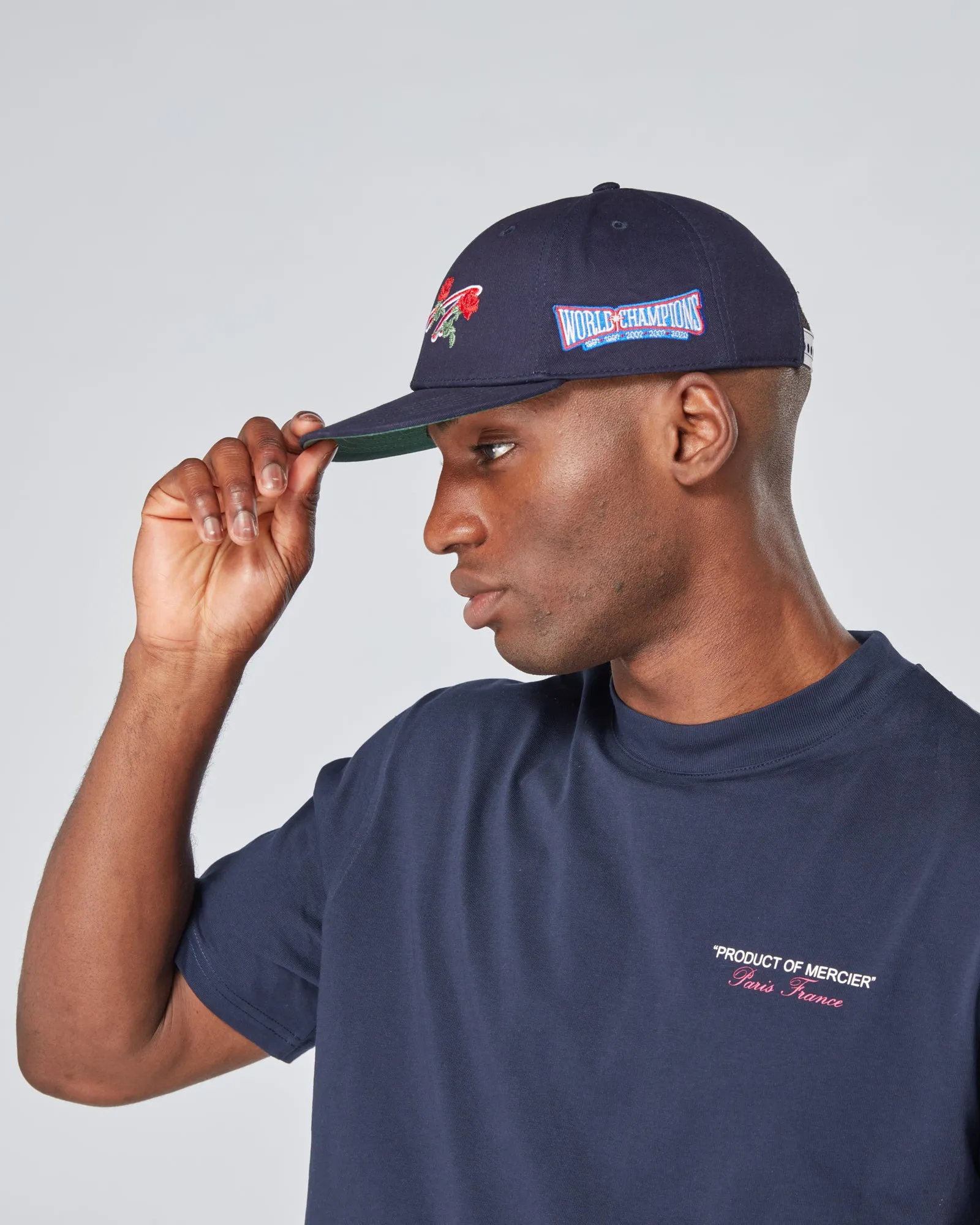 Navy Mercier Ornate Cap