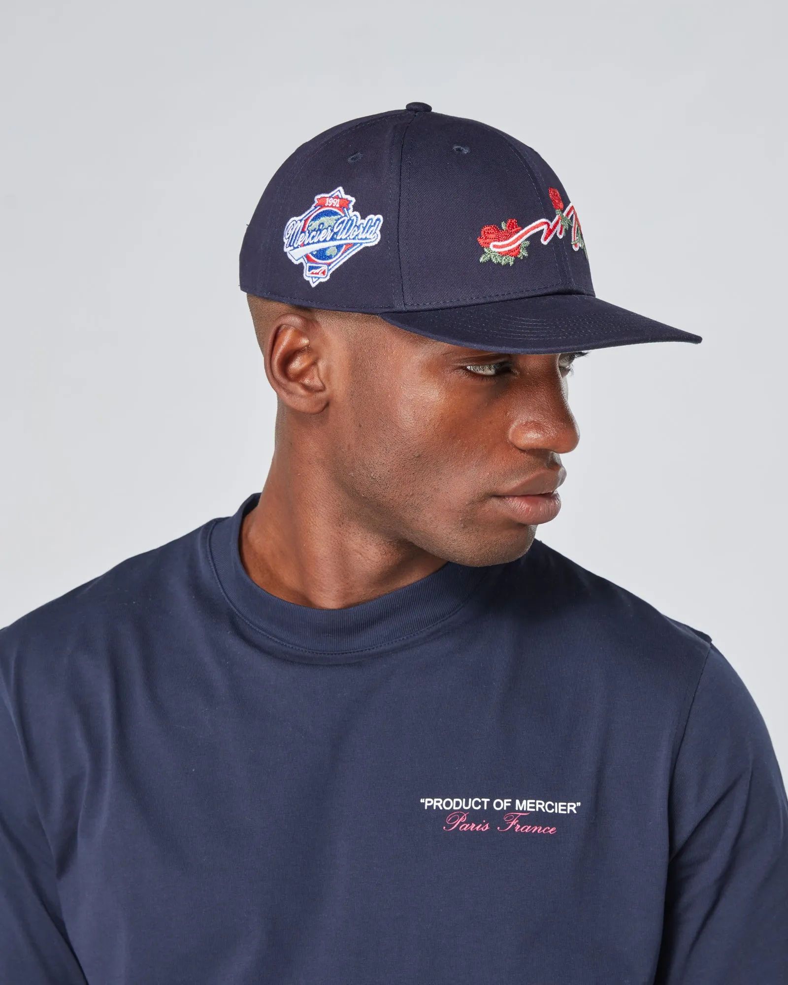 Navy Mercier Ornate Cap