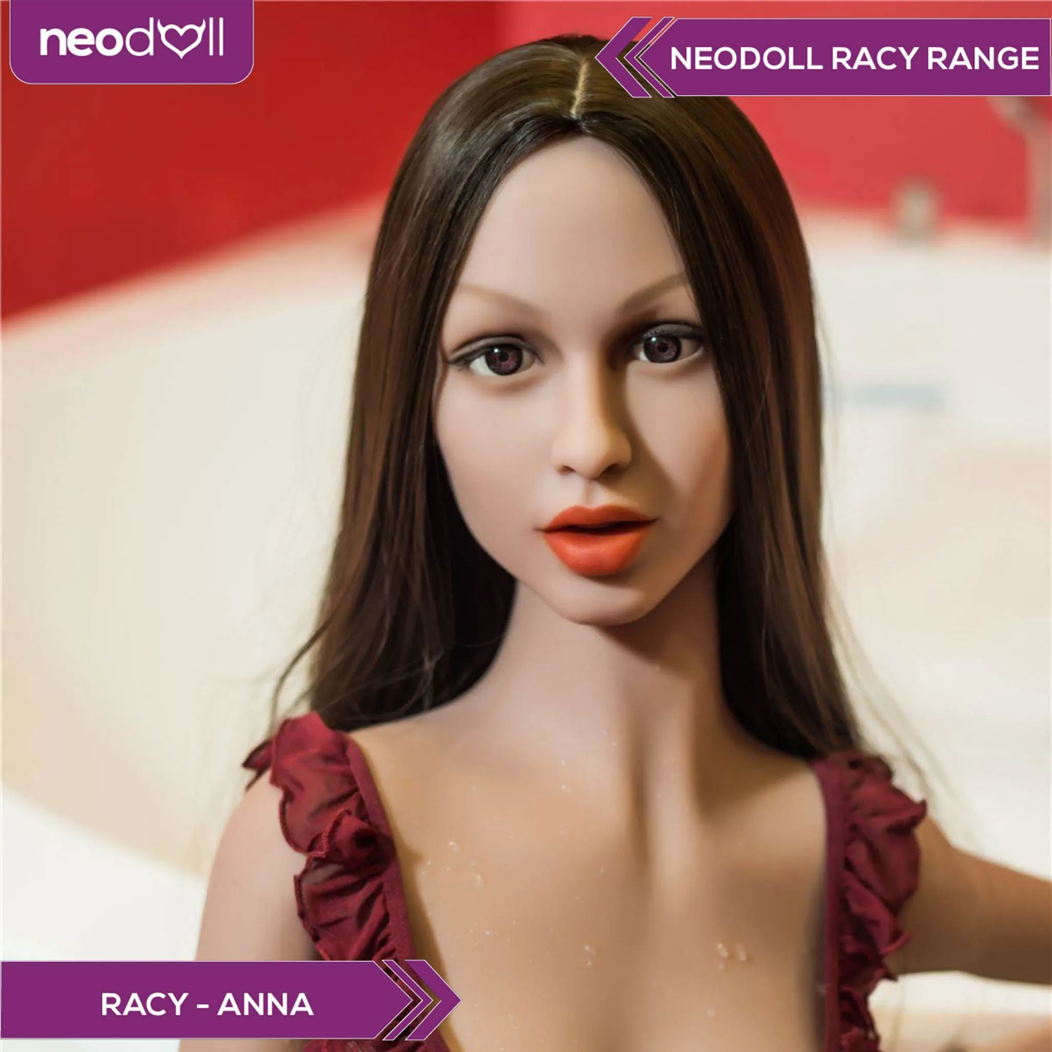 Neodoll Racy Anna - Realistic Sex Doll - 155cm - Brown