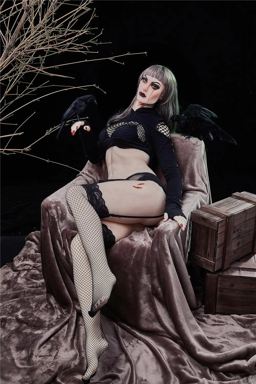 Neodoll Racy Mia Halloween - Realistic Sex Doll - 168cm Plus - White
