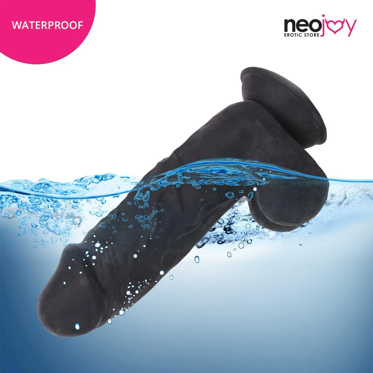 Neojoy - Big Bad Boy Dildo With Strap-On Dong Pegging - Black - 29.5cm - 11.6 inch