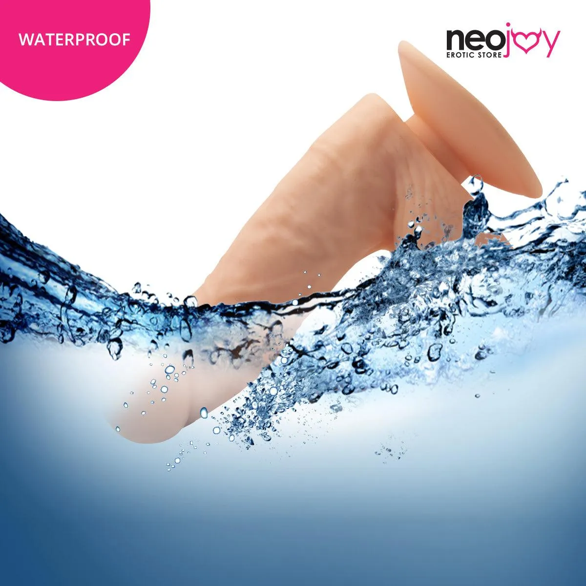 Neojoy - Hungry Boy Dildo With Strap-On Dong - Flesh - 18.5cm - 7.3 inch