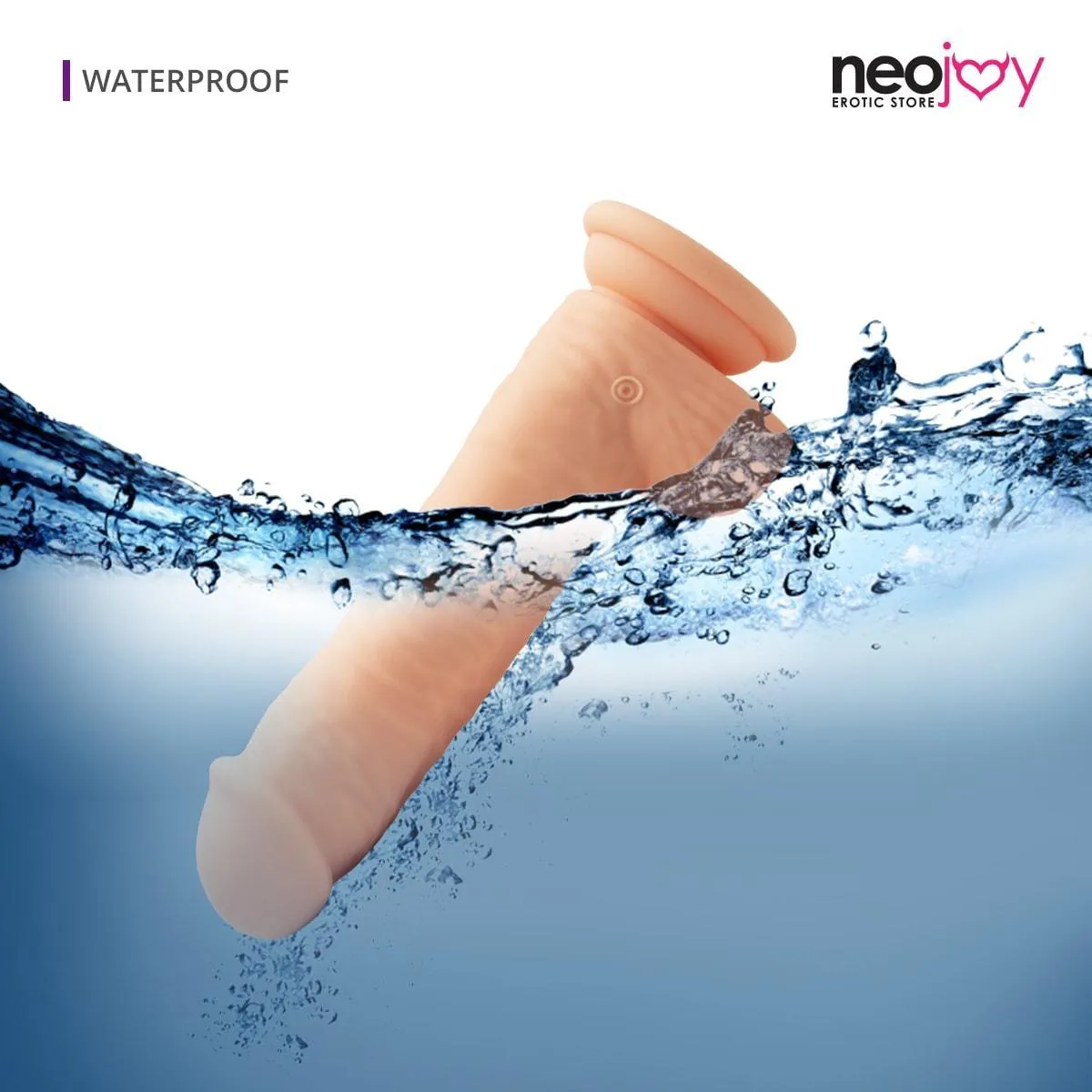Neojoy - Mr. Vibes  Skinlike  Realistic Vibrating Dildo Flesh With A Strong Suction Cup - Flesh - 20cm - 7.9 inch