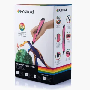 New in box! Pink Polaroid Draw - 3D Printing Pen/Handheld 3D Printer & 195 Ft of Filament, includes box of 195 Feet of 3D Printer & Pen Filament in a Variety of Neon Colours (Neon Kit) Retails $170 