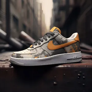 Nike Air Force 1 Custom Sneakers | Dystopian Grey