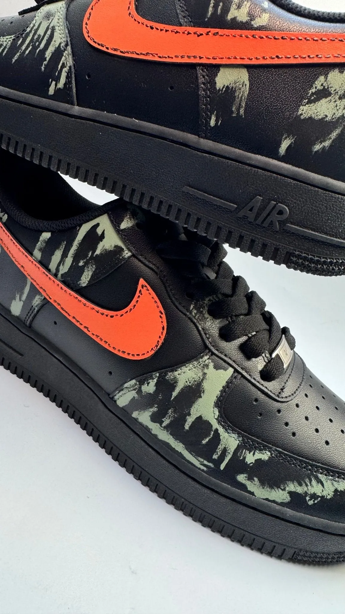 Nike Air Force 1 Custom Sneakers | Grime | Jungle Camo