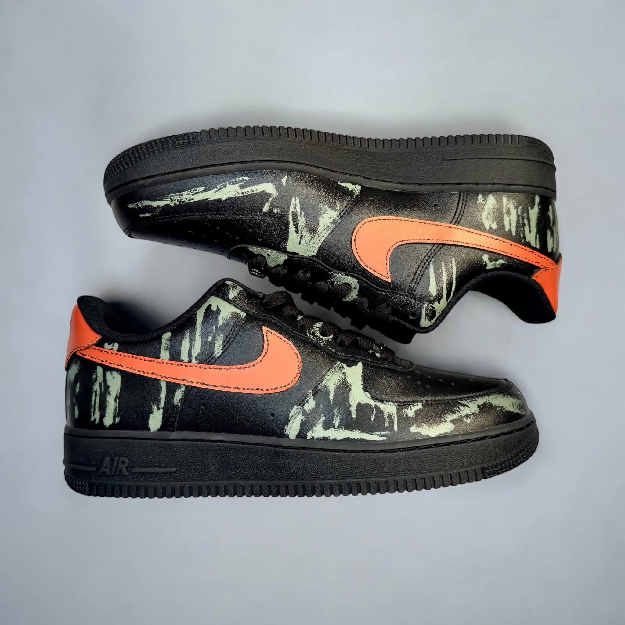 Nike Air Force 1 Custom Sneakers | Grime | Jungle Camo