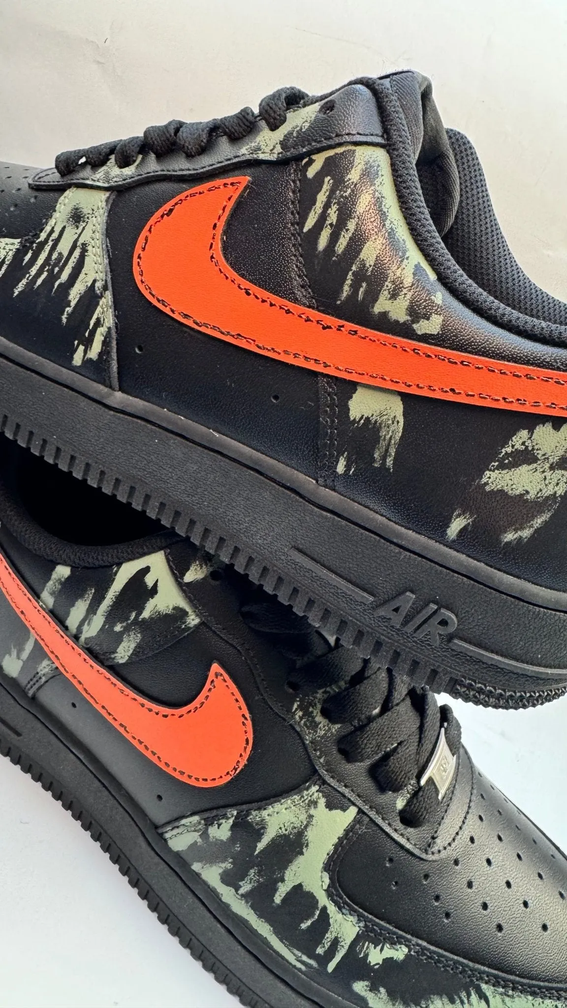 Nike Air Force 1 Custom Sneakers | Grime | Jungle Camo