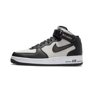 Nike Air Force 1 Mid Stussy Light Bone Black