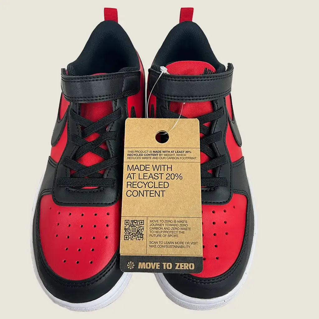 Nike Court Borough Low Recraft PS Kids Casual Shoes Red/Black US 3y