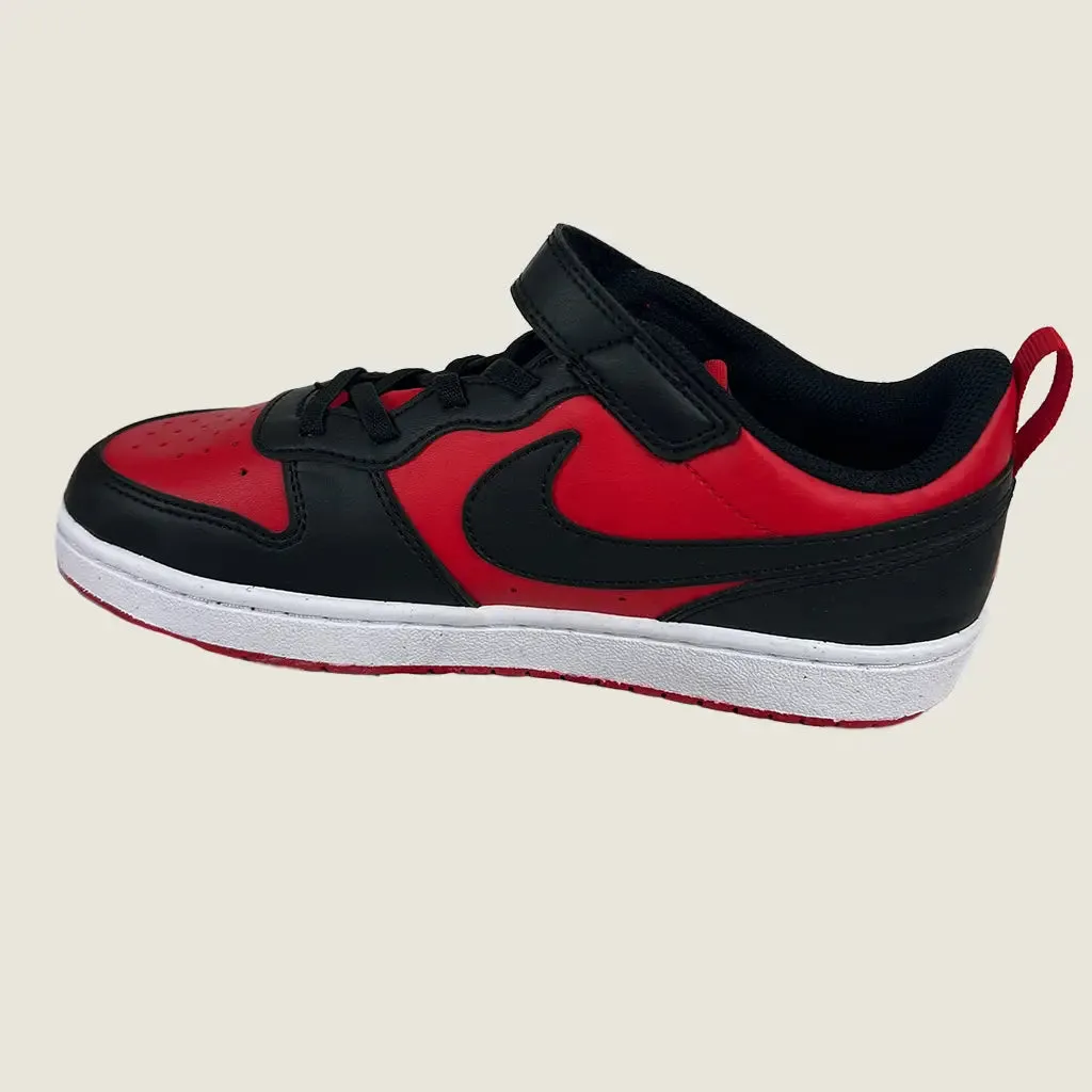 Nike Court Borough Low Recraft PS Kids Casual Shoes Red/Black US 3y