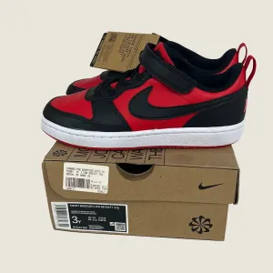 Nike Court Borough Low Recraft PS Kids Casual Shoes Red/Black US 3y