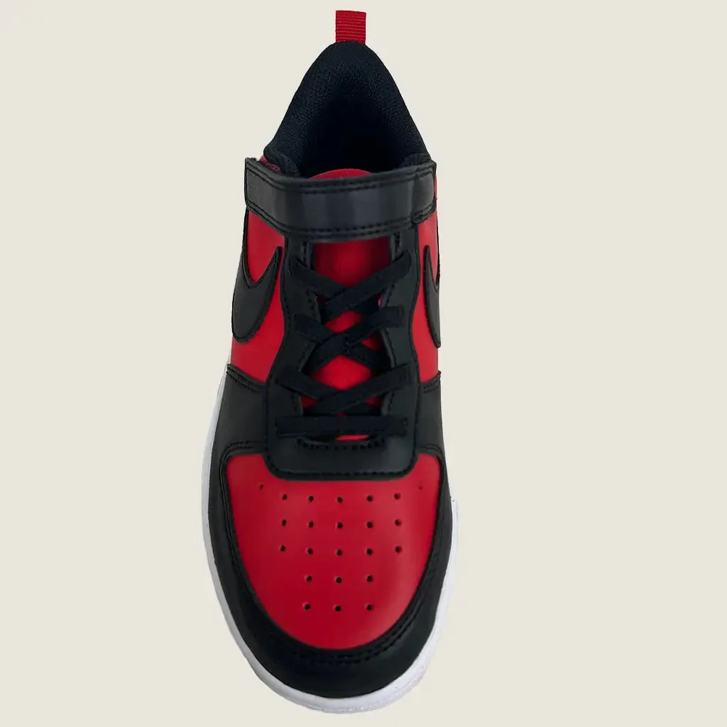 Nike Court Borough Low Recraft PS Kids Casual Shoes Red/Black US 3y