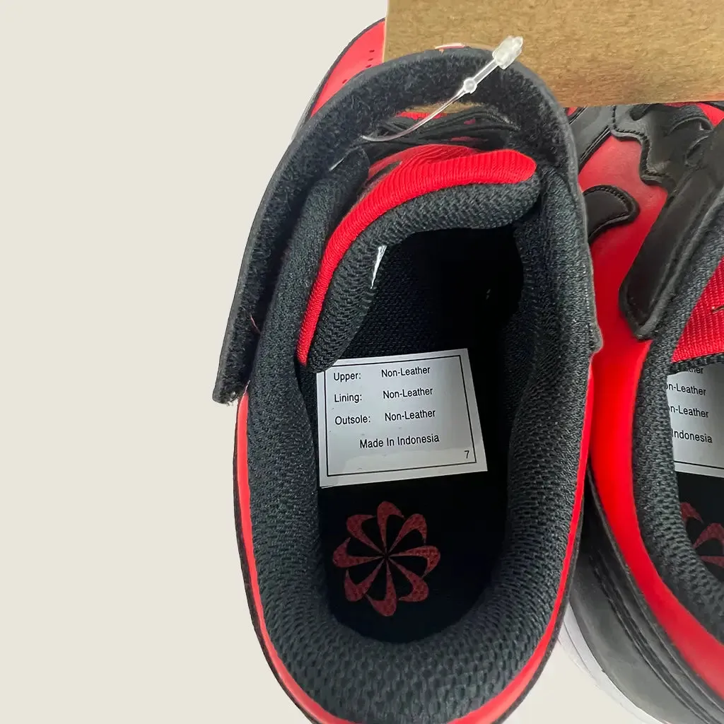 Nike Court Borough Low Recraft PS Kids Casual Shoes Red/Black US 3y