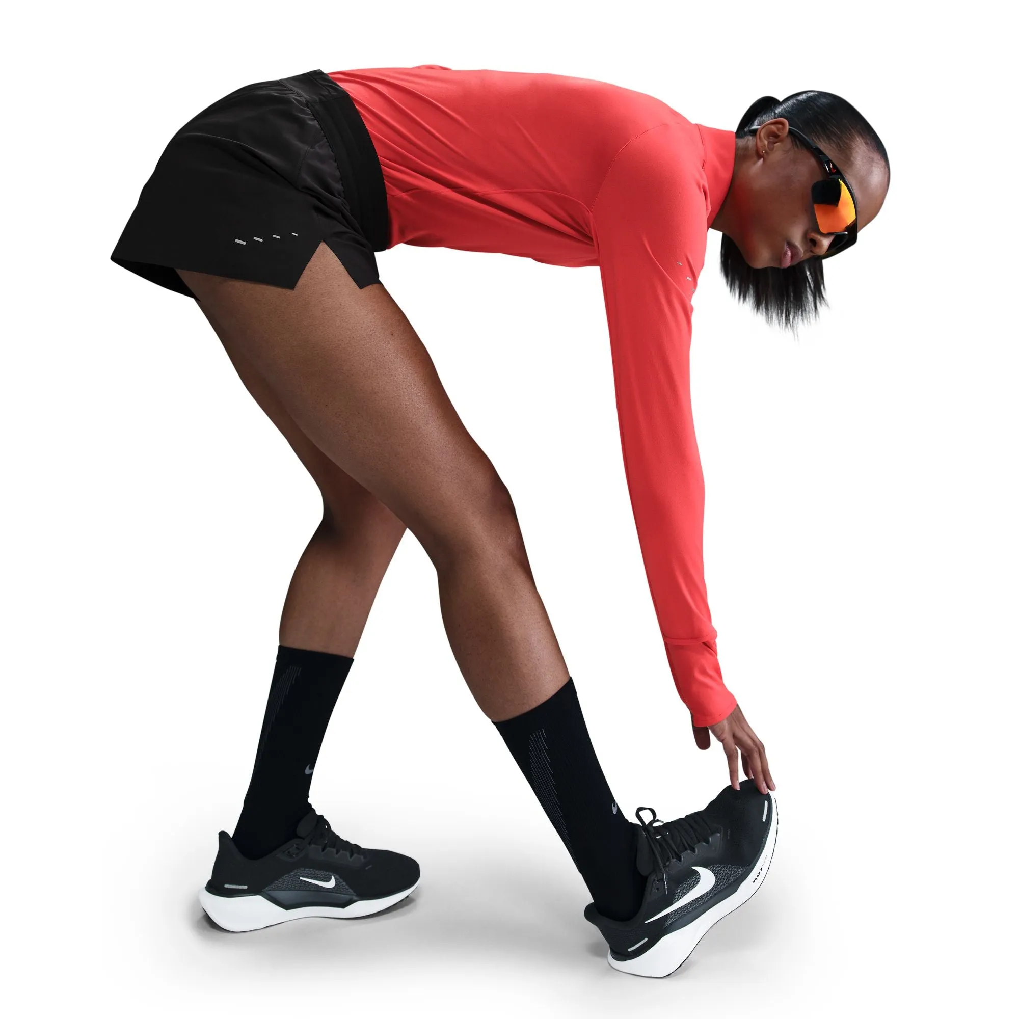 Nike Women's Swift Dri-FIT Mid-Rise 2.5" Brief-Lined Running Shorts