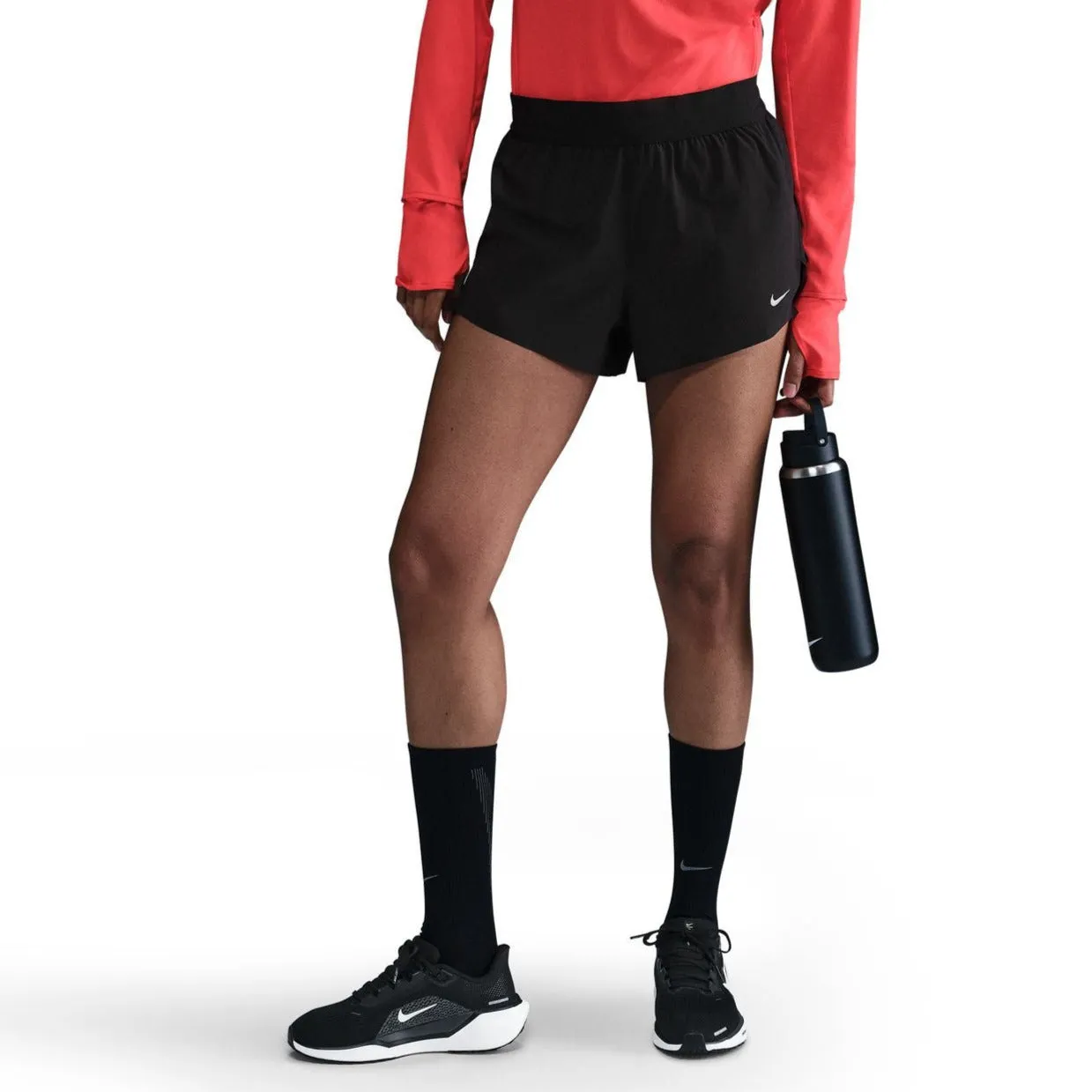Nike Women's Swift Dri-FIT Mid-Rise 2.5" Brief-Lined Running Shorts