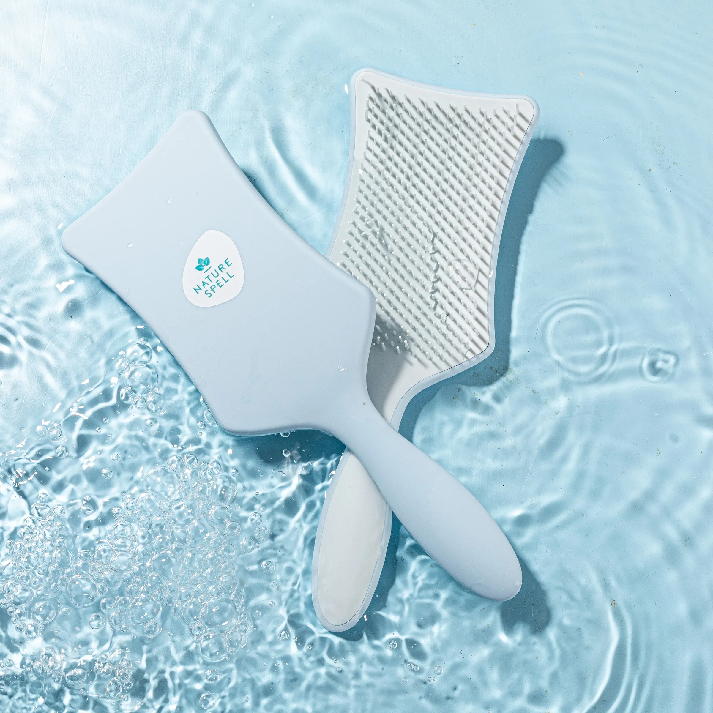 No Knots Detangling Hair Brush - Matt Blue