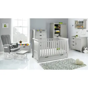 Obaby Stamford Classic Sleigh 7 Piece Room Set - Warm Grey