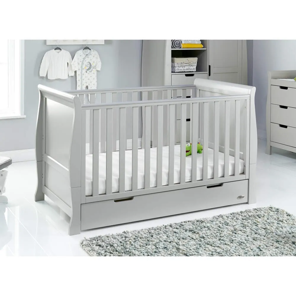 Obaby Stamford Classic Sleigh 7 Piece Room Set - Warm Grey