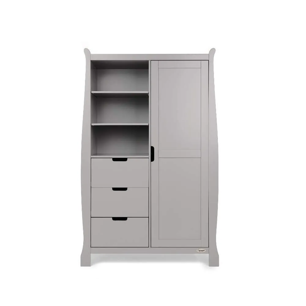 Obaby Stamford Classic Sleigh 7 Piece Room Set - Warm Grey