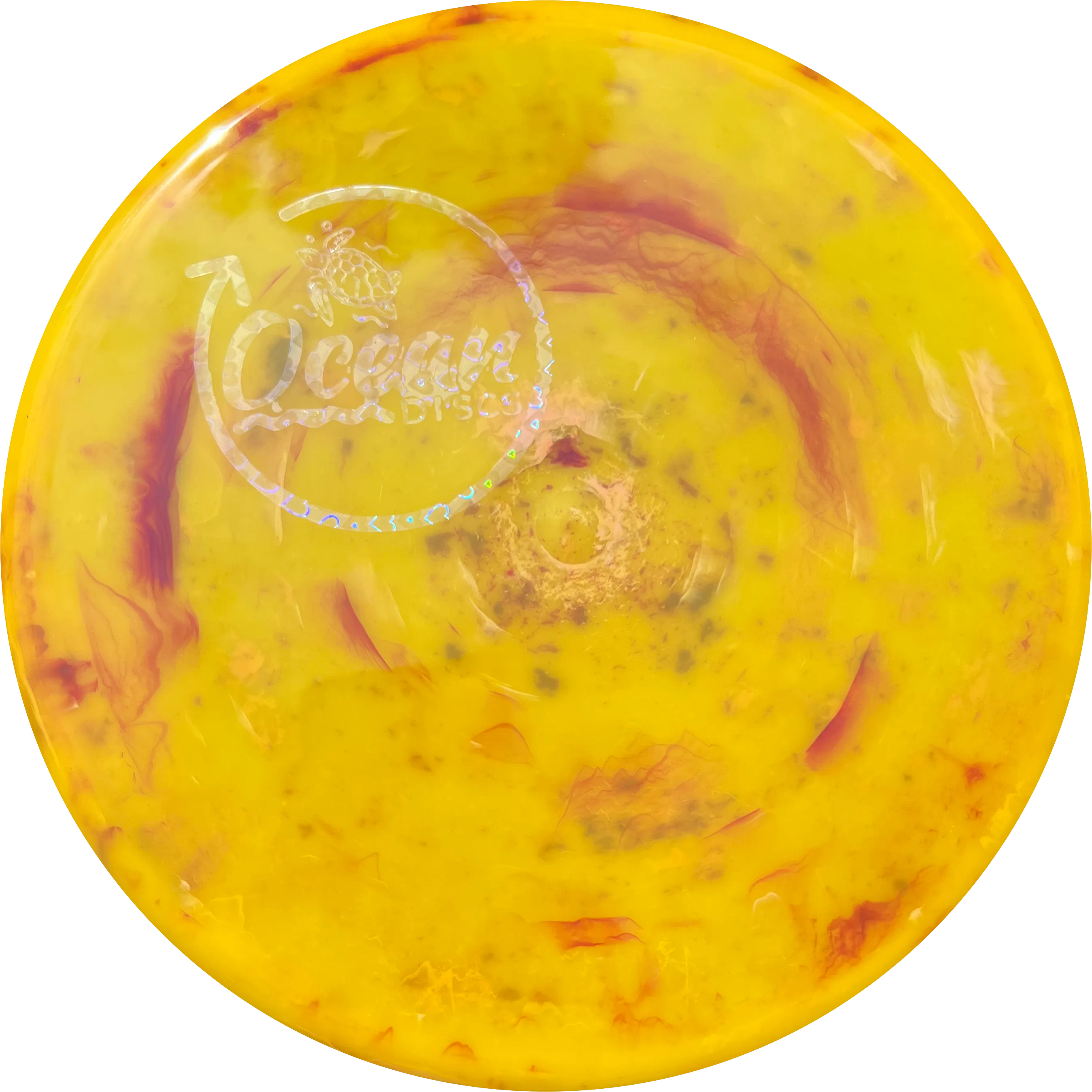 Ocean Discs Swirly Pacific Sea Turtle - Logo Stamp