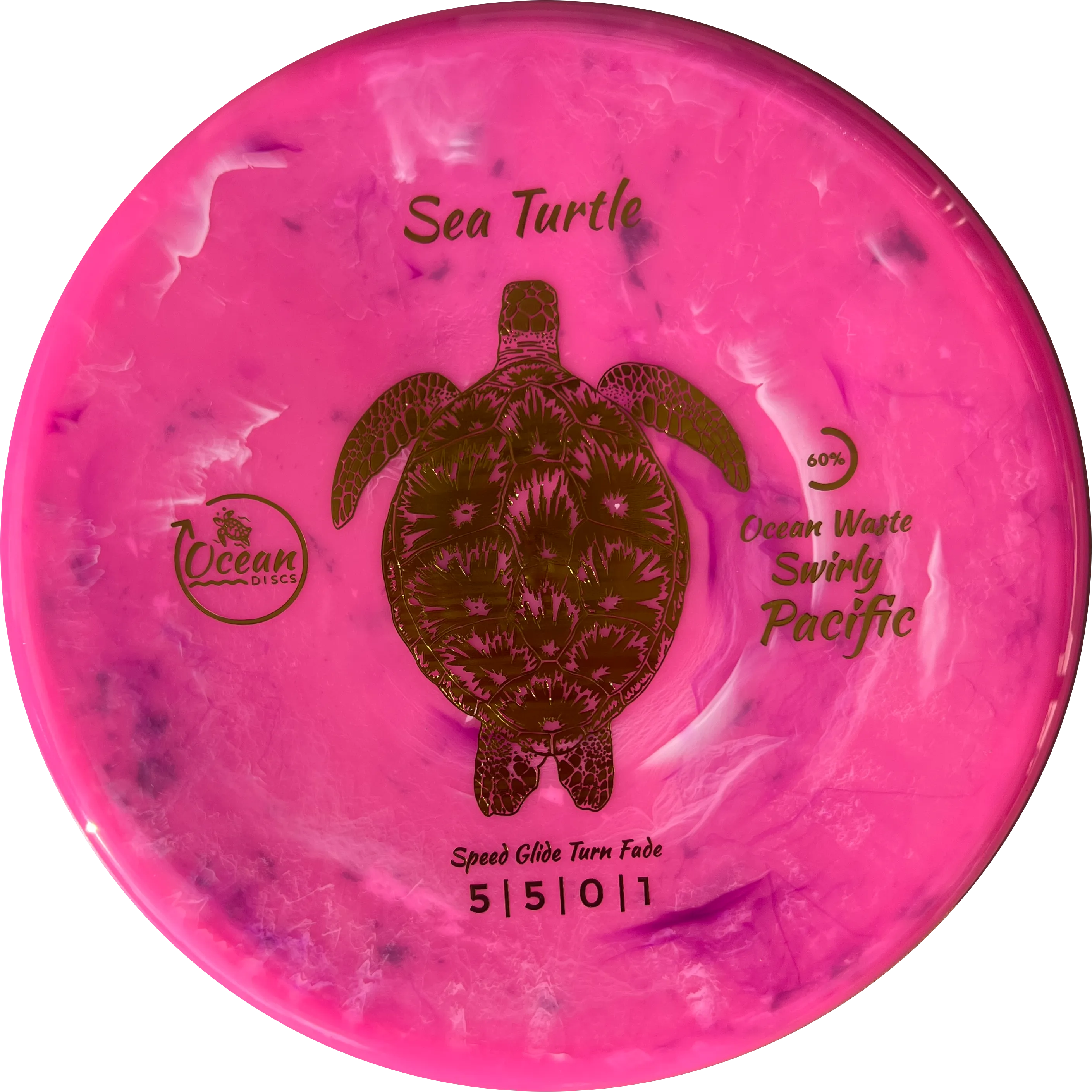 Ocean Discs Swirly Pacific Sea Turtle