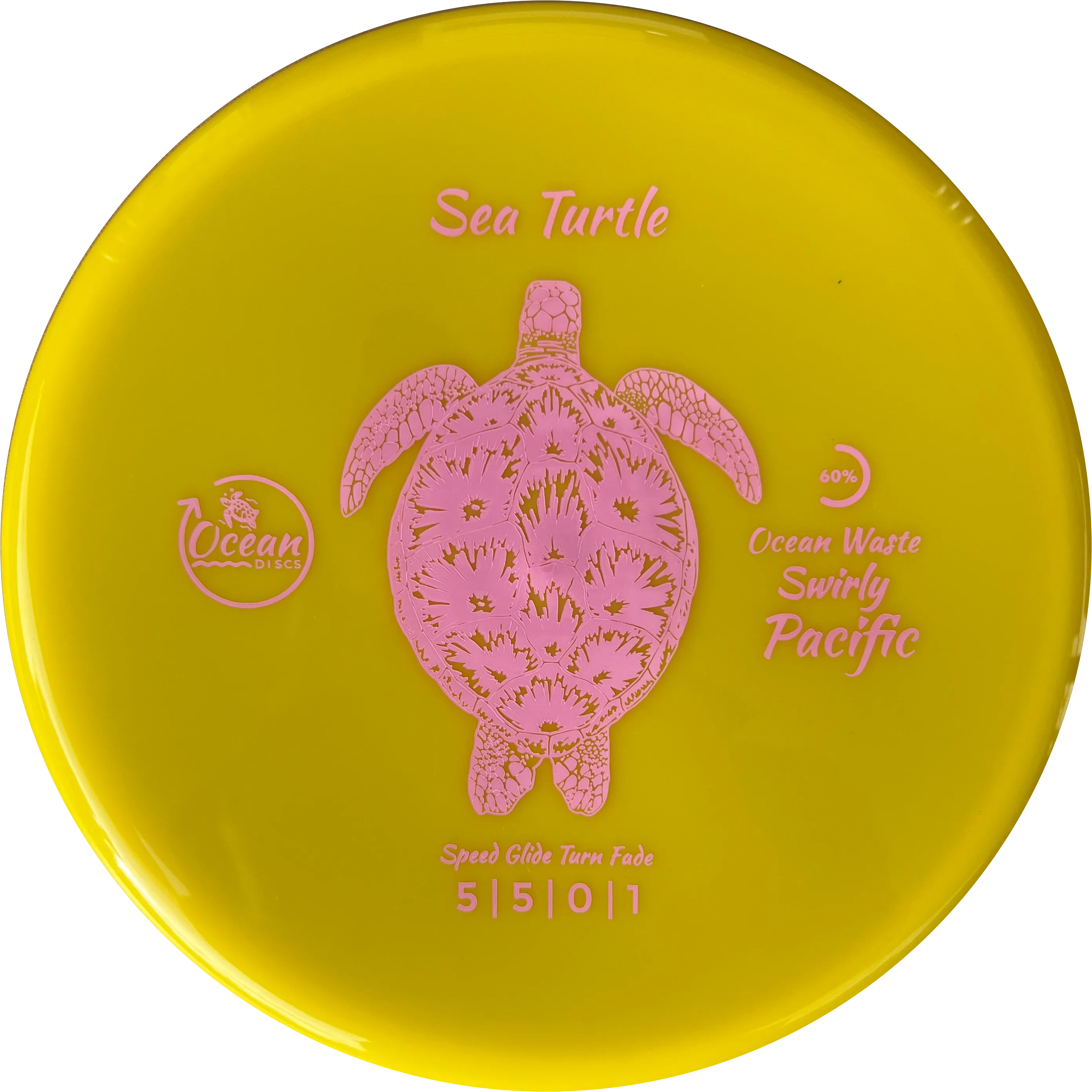 Ocean Discs Swirly Pacific Sea Turtle