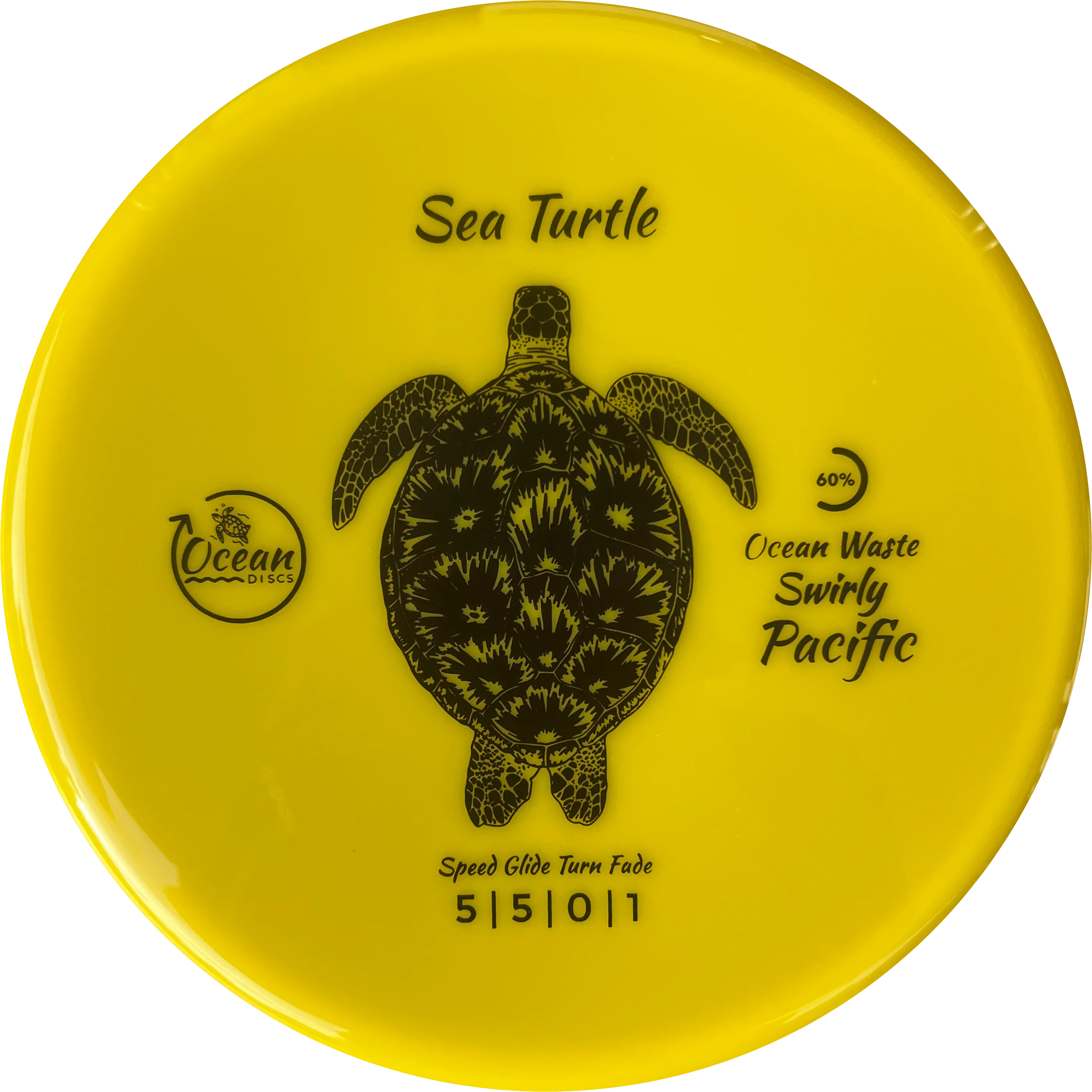 Ocean Discs Swirly Pacific Sea Turtle