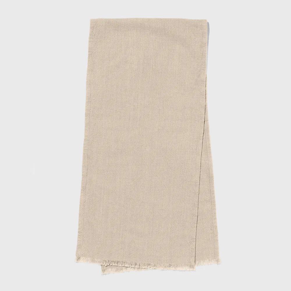 Organic Cotton 60'' Khaki Table Runner