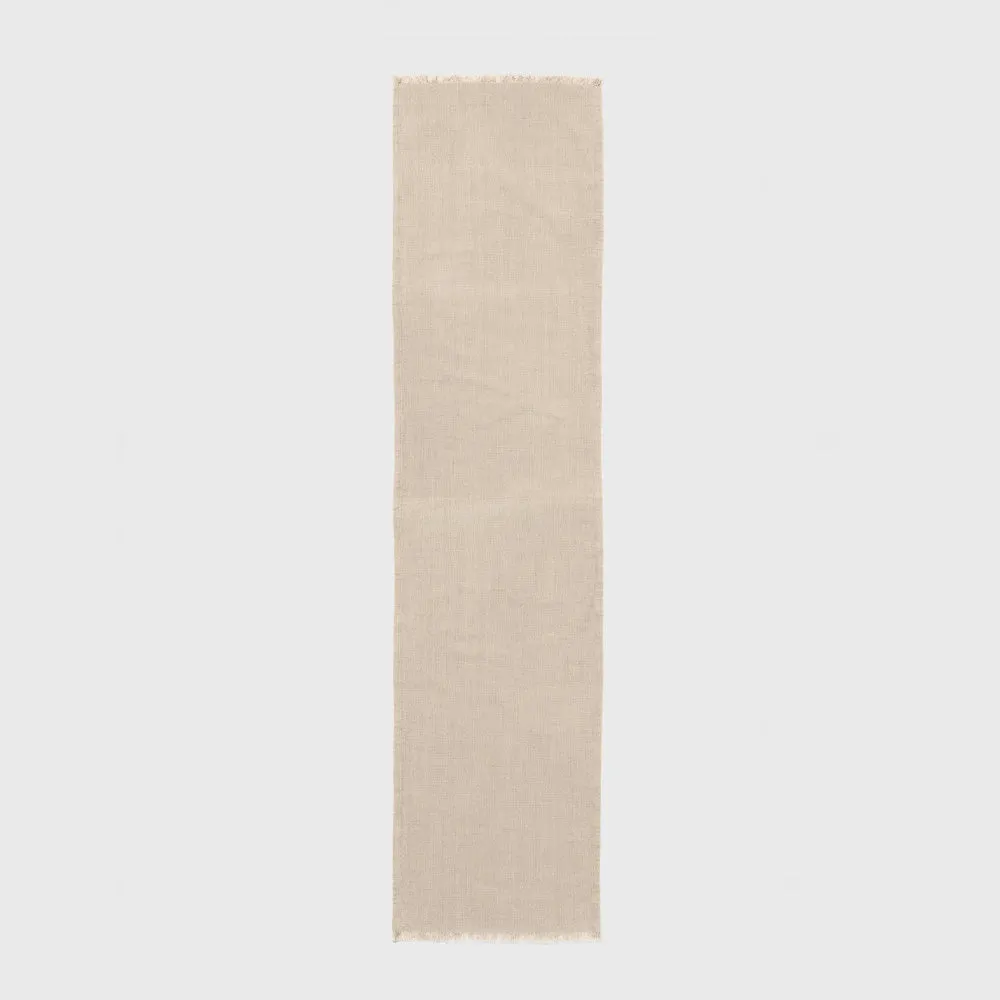Organic Cotton 60'' Khaki Table Runner