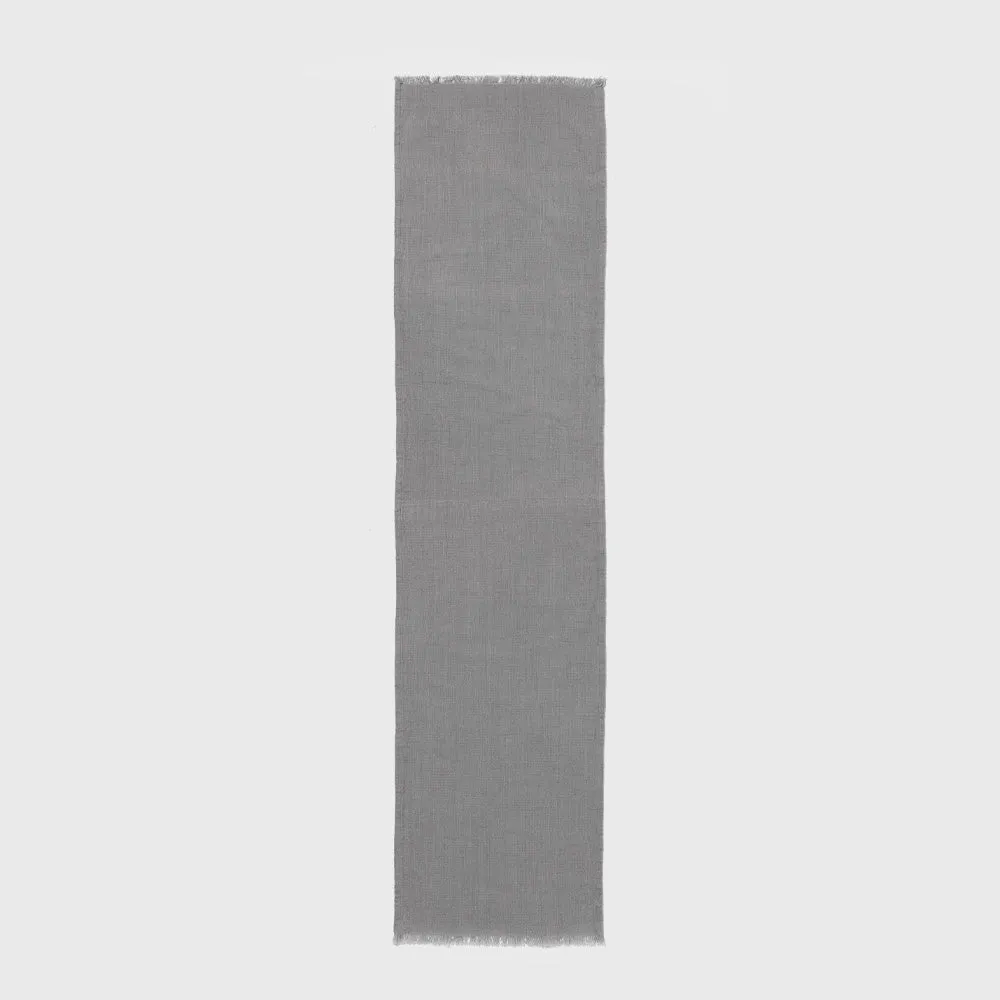 Organic Cotton 60" Grey Table Runner
