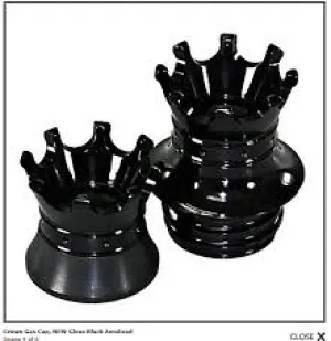 Original Custom Crown Gas Cap - Black