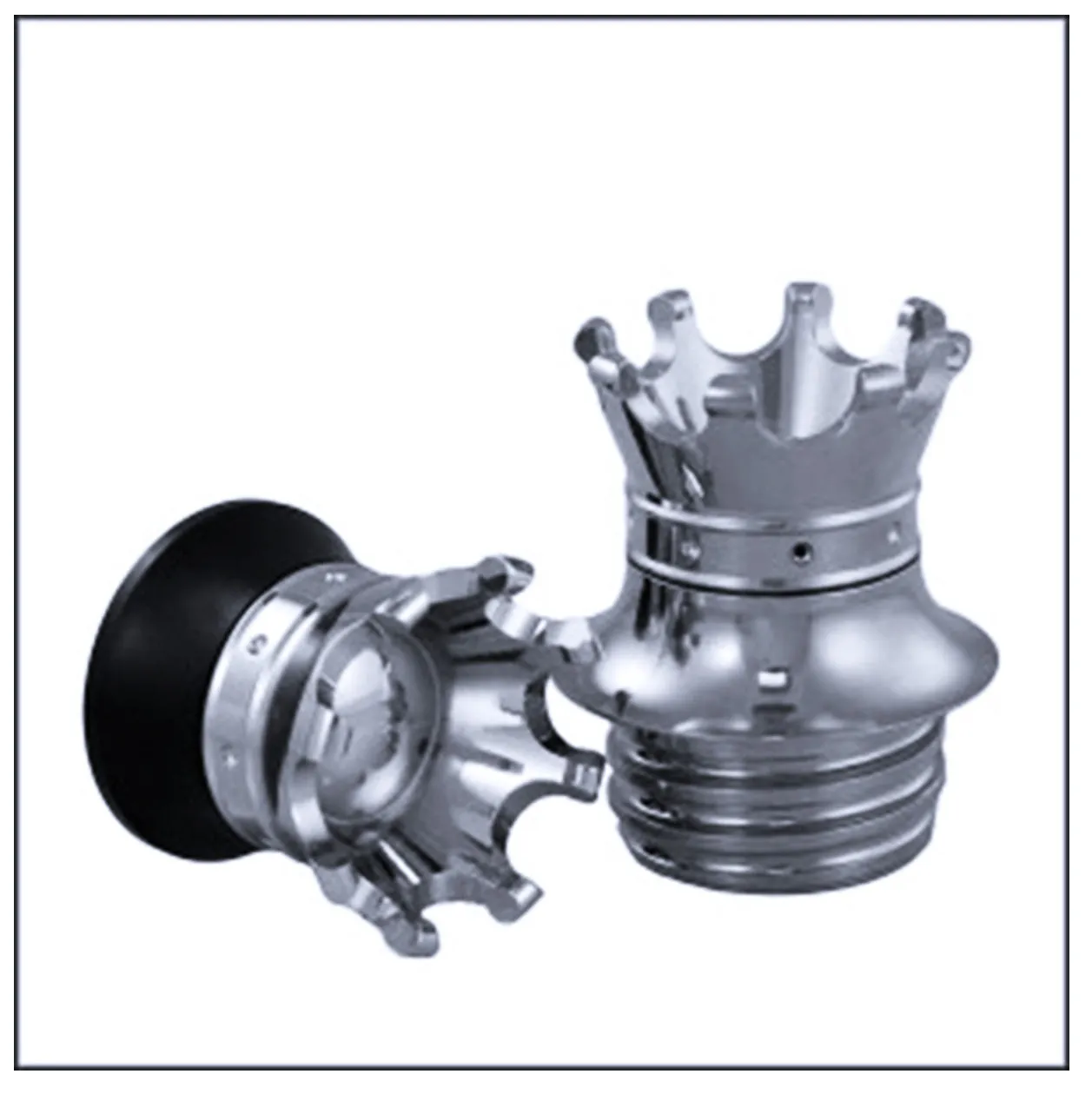 Original Custom Crown Gas Cap - Black