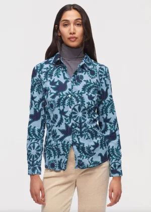 Paloma Folkish Print Basic Shirt Light Blue