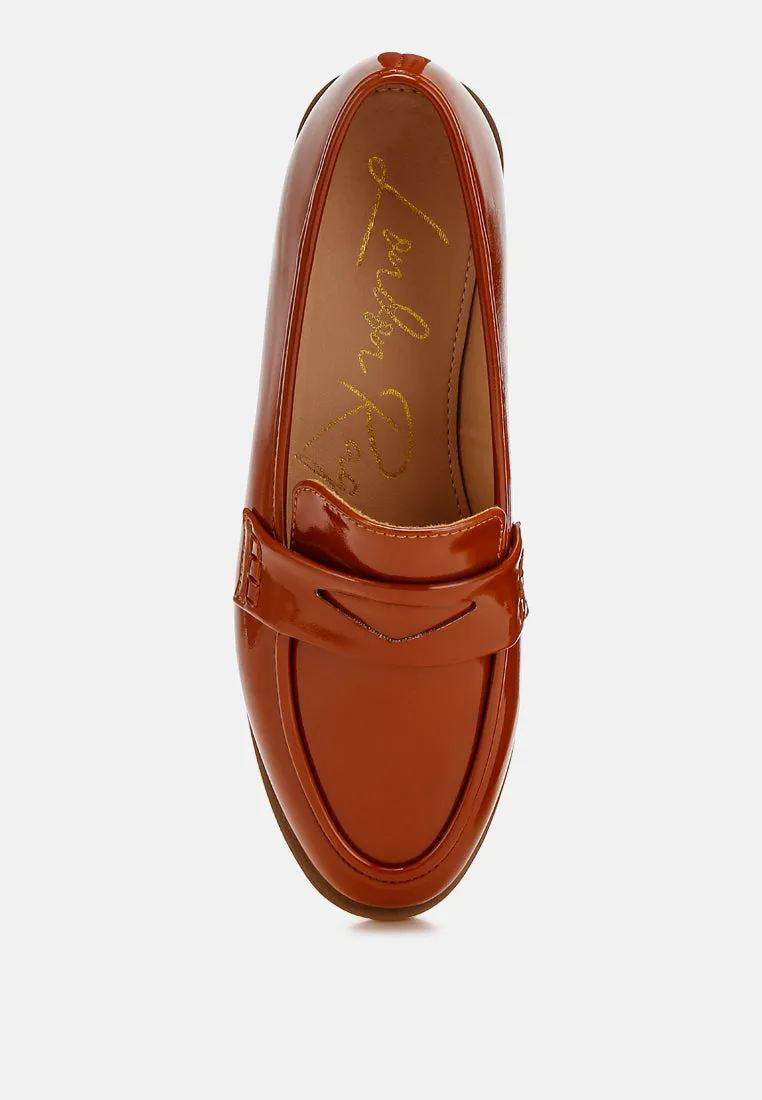 Penny Strap Detail Loafers By RAG