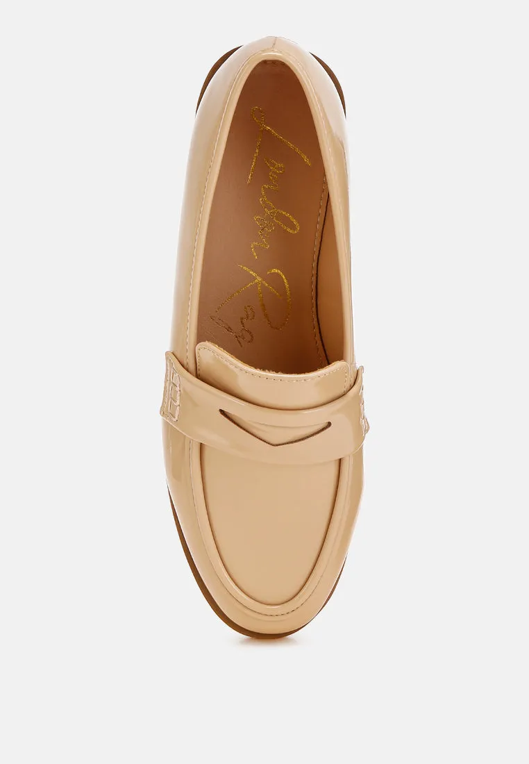 Penny Strap Detail Loafers By RAG
