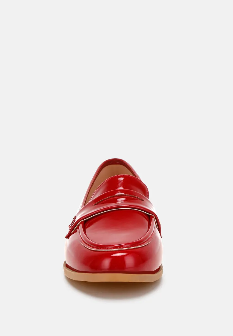 Penny Strap Detail Loafers By RAG